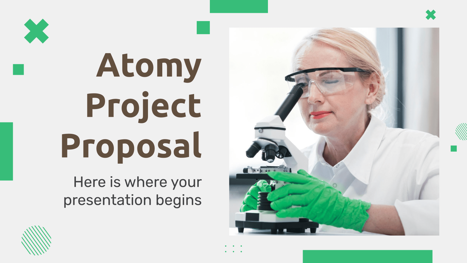 Atomy项目建议书PowerPoint模板